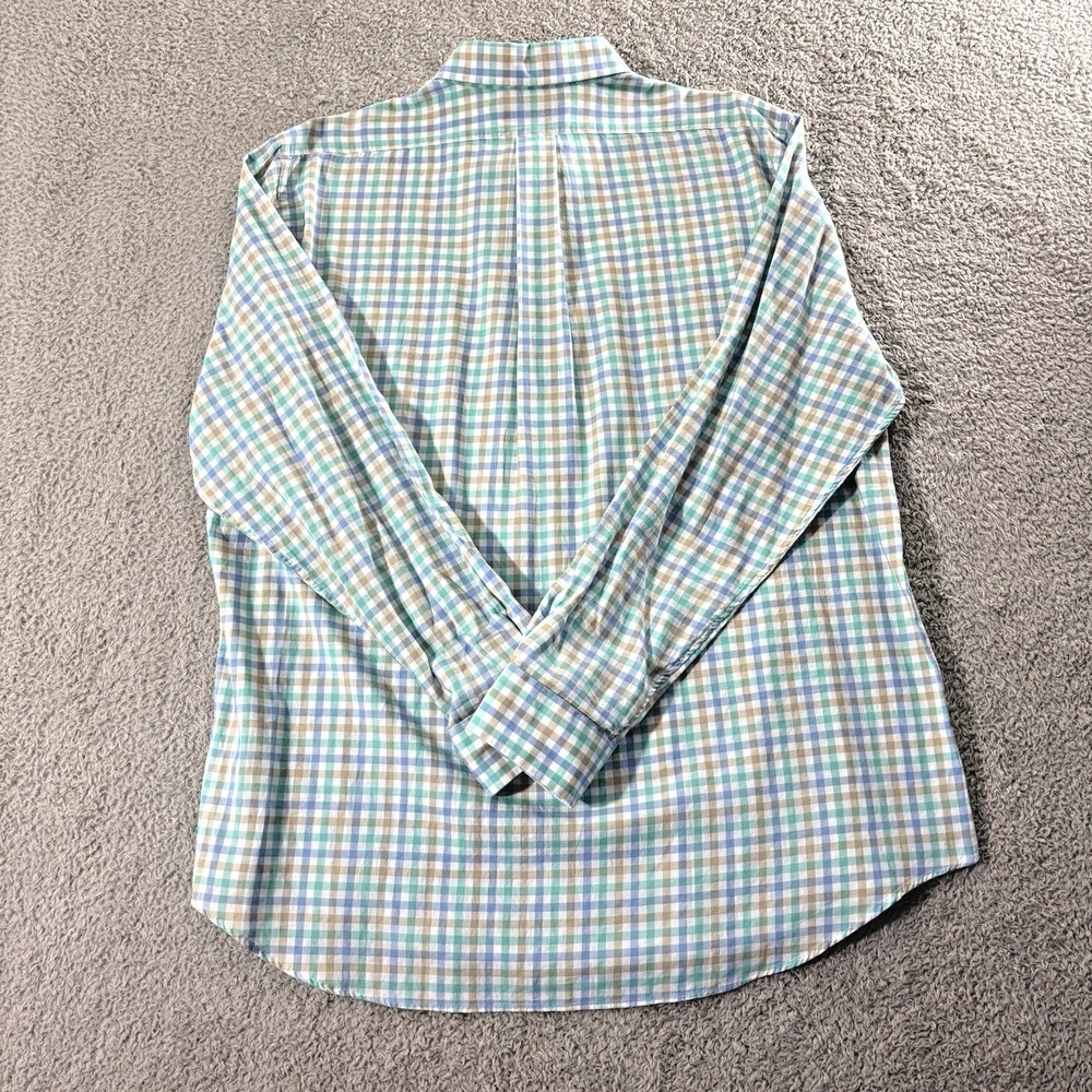 Vineyard Vines Slim Fit Tucker Shirt Mens XL Button Down Green Gingham Preppy - Picture 12 of 12
